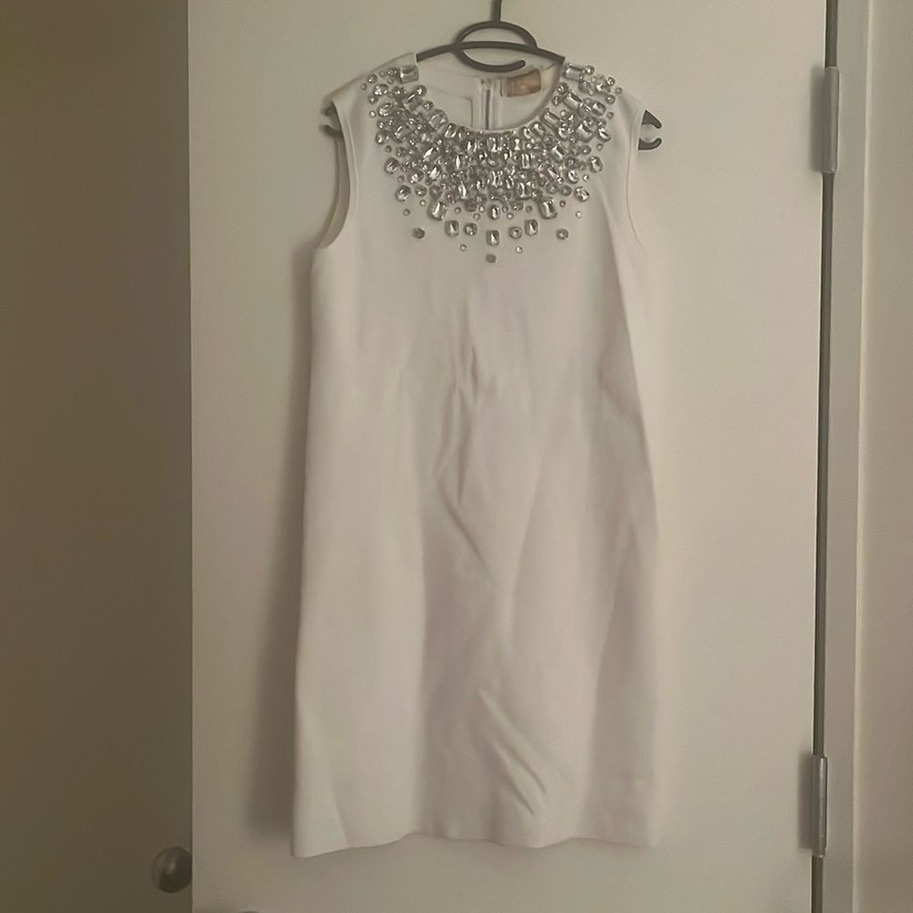 Kate Spade embellished sweater dress. Medium. Cream